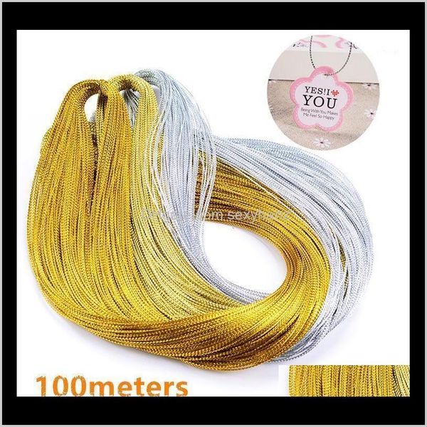 yarn clothing fabric apparel drop delivery 2021 100meters gold sier twine ribbon wedding gift packing decoration rope handmade c, Black;white
yarn clothing fabric apparel drop delivery 2021 100meters gold sier twine ribbon wedding gift packing decoration rope handmade c, Black;white