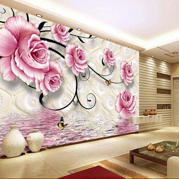 wallpapers fashion pink floral large mural wallpaper 5d space modern style waterproof wall covering tv sofa living bedroom household decor
wallpapers fashion pink floral large mural wallpaper 5d space modern style waterproof wall covering tv sofa living bedroom household decor
