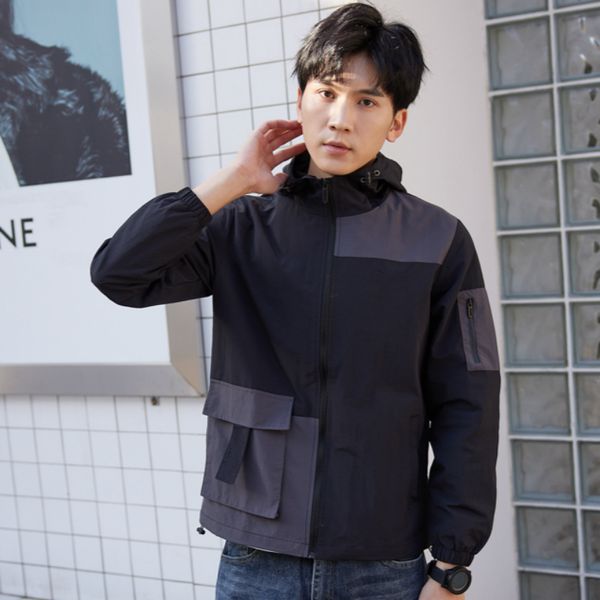 men women lovers jackets windbreaker zipper windproof outerwear sports jogger mens jacket sport coat sweatshirt hooded, Black;brown 
men women lovers jackets windbreaker zipper windproof outerwear sports jogger mens jacket sport coat sweatshirt hooded, Black;brown