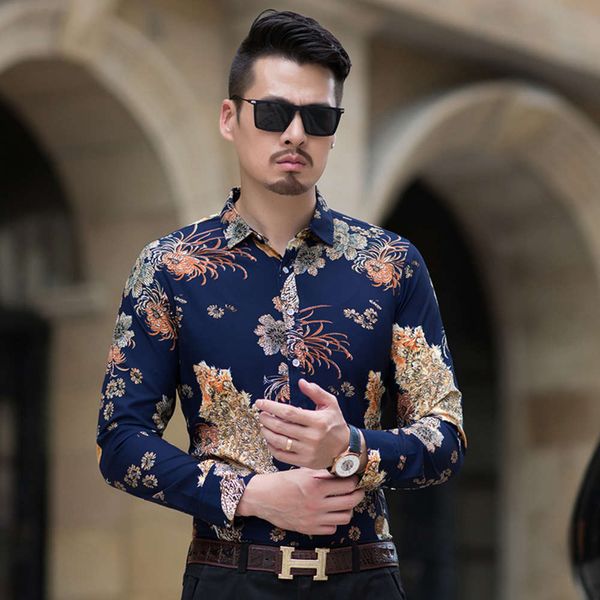 men's casual shirts autumn large fashion printed long sleeve men's business casual flower shirt 7xl t8ro, White;black
men's casual shirts autumn large fashion printed long sleeve men's business casual flower shirt 7xl t8ro, White;black