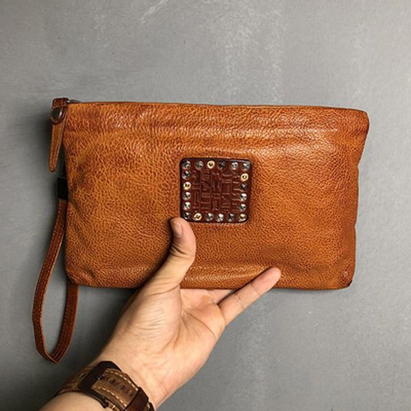 wallets original hand-made european and american retro simple casual hand leather cowhide zipper clutch wallet, Red;black
wallets original hand-made european and american retro simple casual hand leather cowhide zipper clutch wallet, Red;black