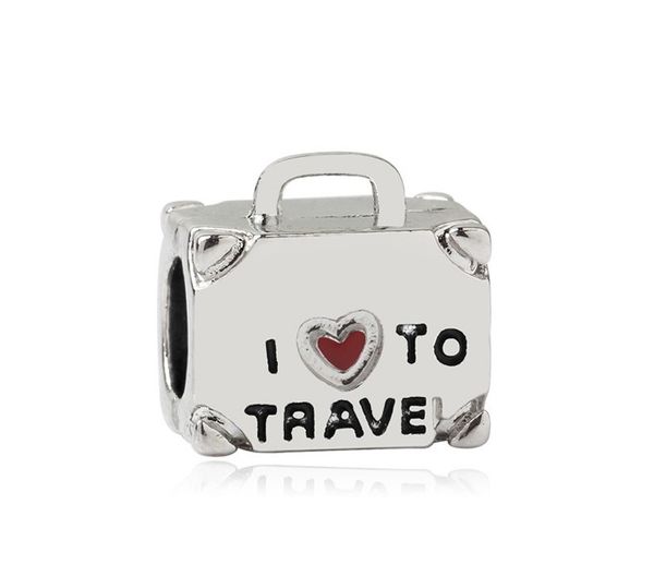fits pandora sterling silver bracelet 20pcs i love to travel enamel beads spacer charms for european snake charm chain fashion diy jewelry w, Black
fits pandora sterling silver bracelet 20pcs i love to travel enamel beads spacer charms for european snake charm chain fashion diy jewelry w, Black