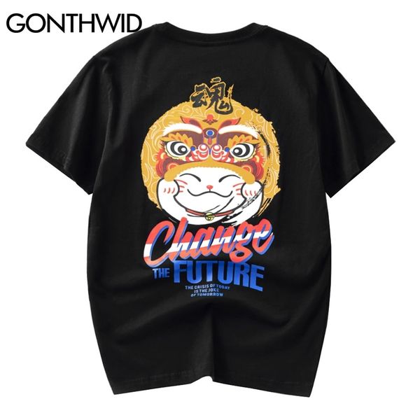 tshirts men summer hip hop harajuku casual lucky cat print short sleeve cotton t-shirts fashion streetwear tees 210602, White;black
tshirts men summer hip hop harajuku casual lucky cat print short sleeve cotton t-shirts fashion streetwear tees 210602, White;black