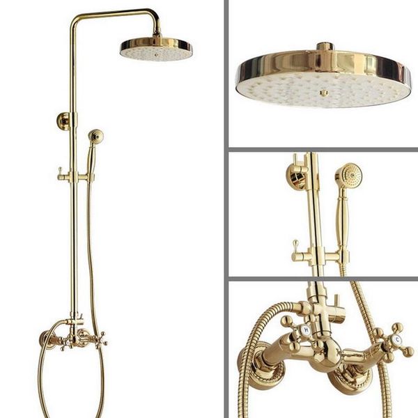 shower faucets gold brass bathroom mixer tap faucet set rain head round wall mounted agf325 sets
shower faucets gold brass bathroom mixer tap faucet set rain head round wall mounted agf325 sets