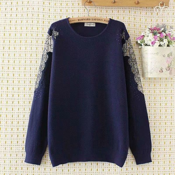 plus size t-shirt 2xl women's sweaters hallow out lace long sleeved pullover oversized outerwear, Black
plus size t-shirt 2xl women's sweaters hallow out lace long sleeved pullover oversized outerwear, Black