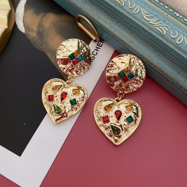 fashion gold metal dangle retro earrings meometry alloy colorful glass stone teardrop statement for women party accessories stud, Golden;silver
fashion gold metal dangle retro earrings meometry alloy colorful glass stone teardrop statement for women party accessories stud, Golden;silver