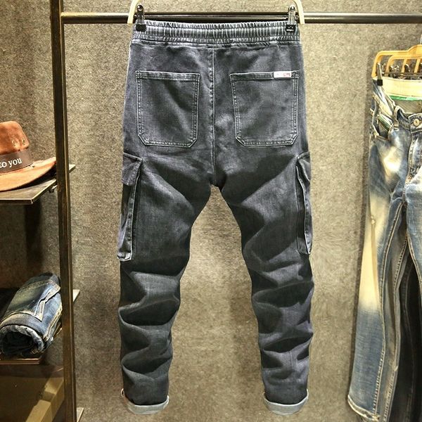 men's jeans vintage spring of the casual loose pants full length straight denim men's cordon large pockets afflicted load male jea, Blue
men's jeans vintage spring of the casual loose pants full length straight denim men's cordon large pockets afflicted load male jea, Blue