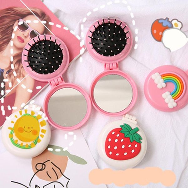 hair brushes 1pc folding air bag comb with mirror cartoon compact pocket size portable travel brush cosmetic head massager relax, Silver
hair brushes 1pc folding air bag comb with mirror cartoon compact pocket size portable travel brush cosmetic head massager relax, Silver