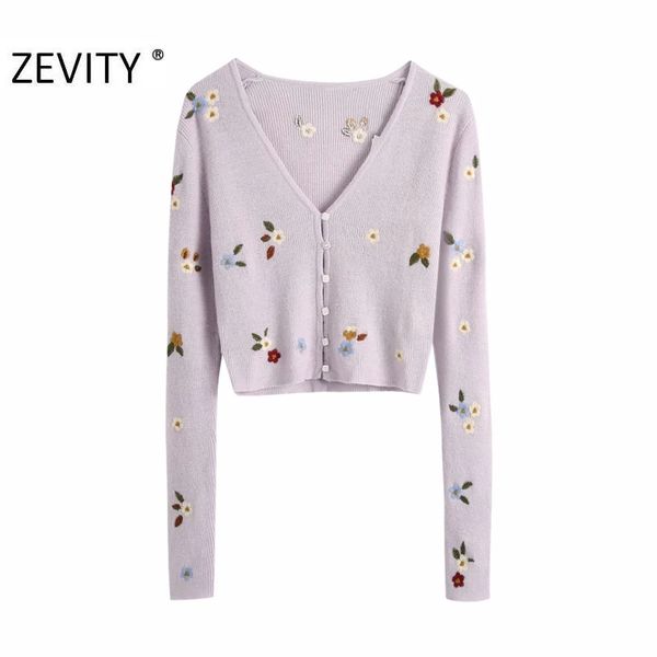 zevity new women fashion v neck flower embroidery cardigan knitting sweater ladies long sleeve casual sweaters chic s402, Black
zevity new women fashion v neck flower embroidery cardigan knitting sweater ladies long sleeve casual sweaters chic s402, Black