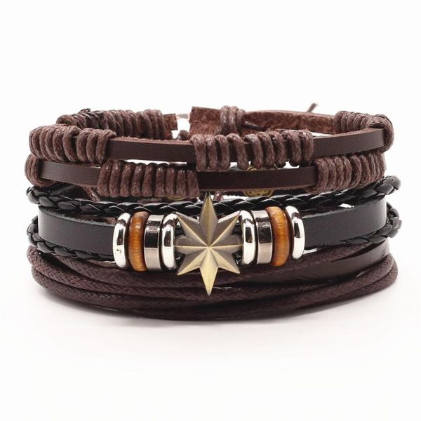 charm bracelets luobotou 3pcs/ set braided leather men for women vintage tribal wrap wristbands bracelet gift homme jewelry, Golden;silver
charm bracelets luobotou 3pcs/ set braided leather men for women vintage tribal wrap wristbands bracelet gift homme jewelry, Golden;silver