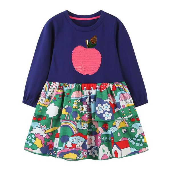 girl's dresses autumn spring dress apple sequin cartoon pattern girls long sleeve fashion, Red;yellow
girl's dresses autumn spring dress apple sequin cartoon pattern girls long sleeve fashion, Red;yellow