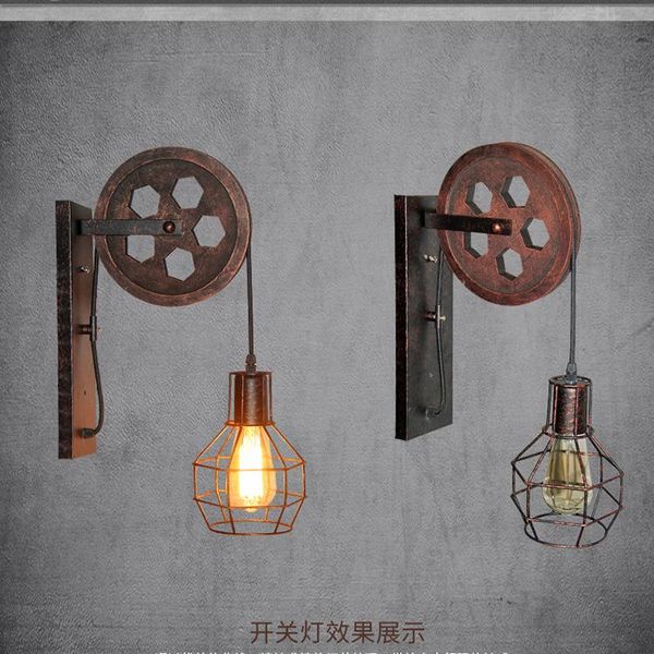 loft industrial retro wall lamp creative lift sheave light personality restaurant corridor decoration lamps
loft industrial retro wall lamp creative lift sheave light personality restaurant corridor decoration lamps