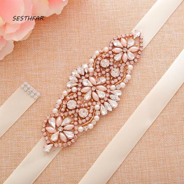 wedding sashes sesthfar rhinestone bridal belt handmade crystal bead flower dress dinner for accessories, White
wedding sashes sesthfar rhinestone bridal belt handmade crystal bead flower dress dinner for accessories, White