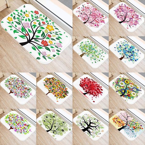 colorful tree pattern kitchen entrance 40*60cm door mat coral velvet carpet rubber indoor floor mats non-anti-slip rug 48057 carpets
colorful tree pattern kitchen entrance 40*60cm door mat coral velvet carpet rubber indoor floor mats non-anti-slip rug 48057 carpets