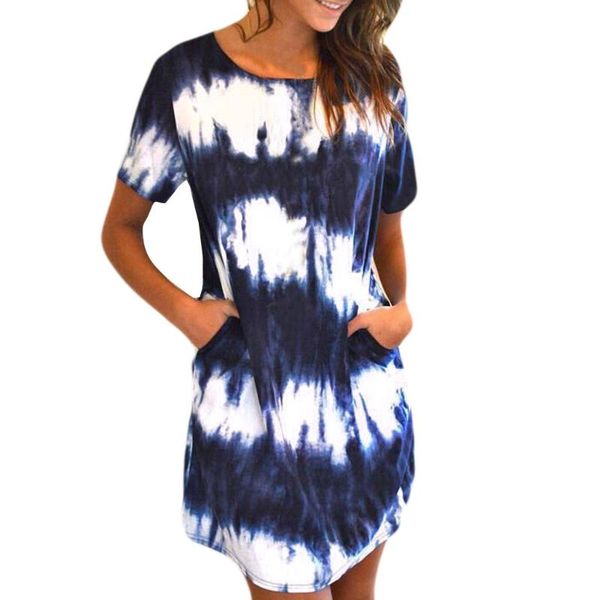 casual dresses fashion tie dyed stripe print mini dress women short sleeve o neck loose summer with pocket vestidos 2021, Black;gray
casual dresses fashion tie dyed stripe print mini dress women short sleeve o neck loose summer with pocket vestidos 2021, Black;gray