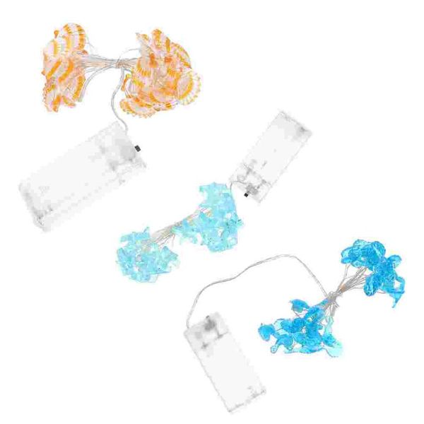 decorative objects & figurines 3pcs beautiful ocean styles decor lamp string party festival unique light