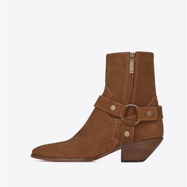 boots sestito the latest 2021 women suede leather slip-on vintage lady square middle heels ankle girls band, Black
boots sestito the latest 2021 women suede leather slip-on vintage lady square middle heels ankle girls band, Black