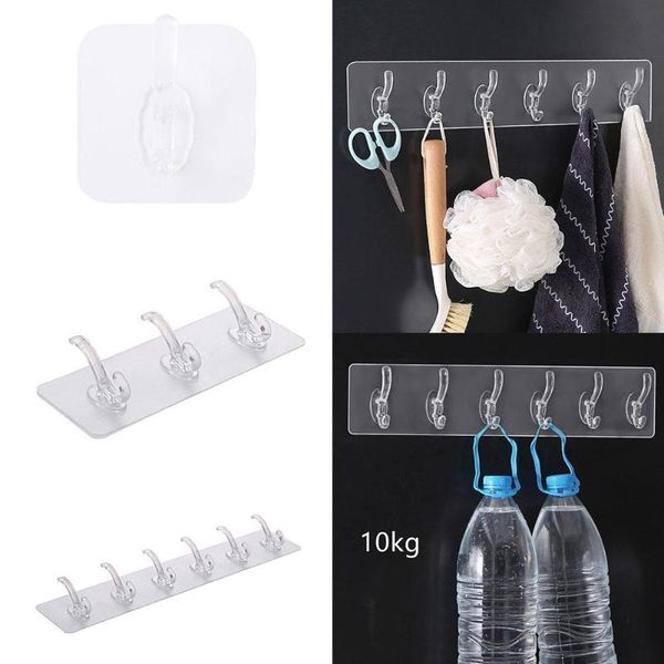 hooks & rails 3/6 transparent self adhesive door wall hangers corner toilet bedroom room kitchen brack hook wall-mounting l4l5
hooks & rails 3/6 transparent self adhesive door wall hangers corner toilet bedroom room kitchen brack hook wall-mounting l4l5