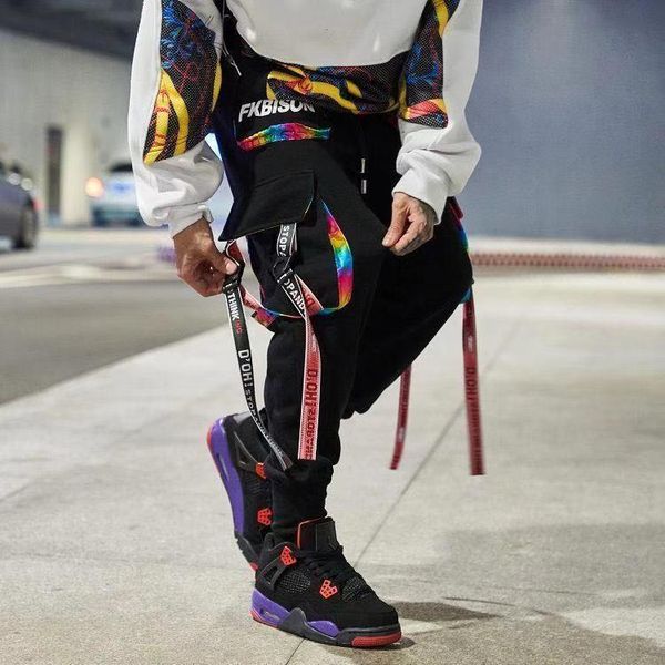 sweatpants harajuku streetwear men casual pants hip hop trousers flat harem joggers ribbons full length jogger men's, Black
sweatpants harajuku streetwear men casual pants hip hop trousers flat harem joggers ribbons full length jogger men's, Black