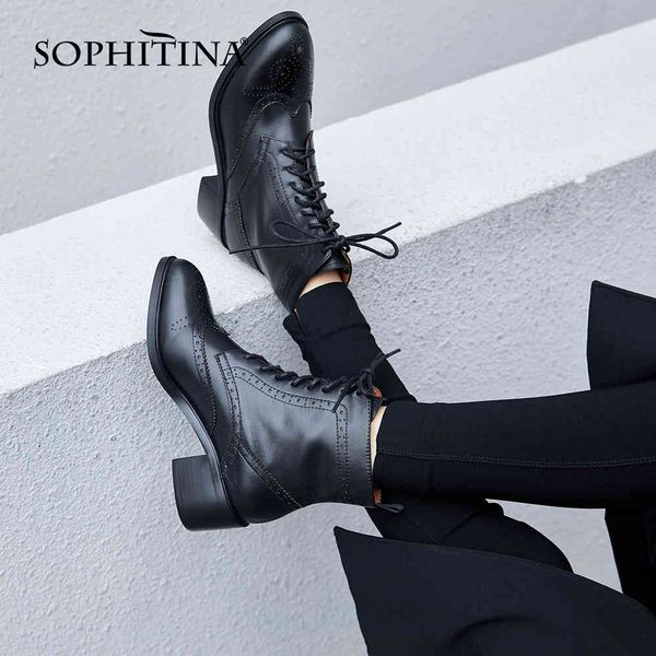 women's shoes for winter warm ankle boots lace up oxford handmade genuine leather women's boots po764 210513, Black
women's shoes for winter warm ankle boots lace up oxford handmade genuine leather women's boots po764 210513, Black