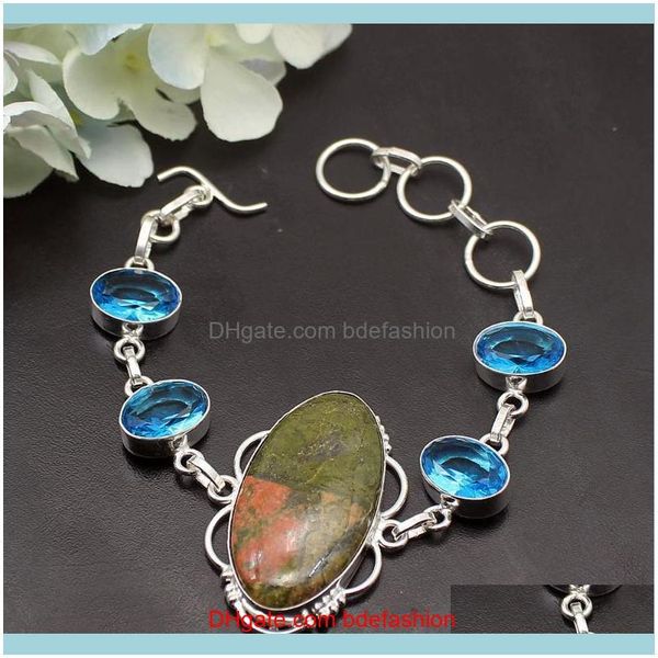 link, bracelets jewelrylink, chain natural green unakite bluez 925 sterling sier women links bracelet 7.75 inch tf1067 drop delivery 202, Black
link, bracelets jewelrylink, chain natural green unakite bluez 925 sterling sier women links bracelet 7.75 inch tf1067 drop delivery 202, Black