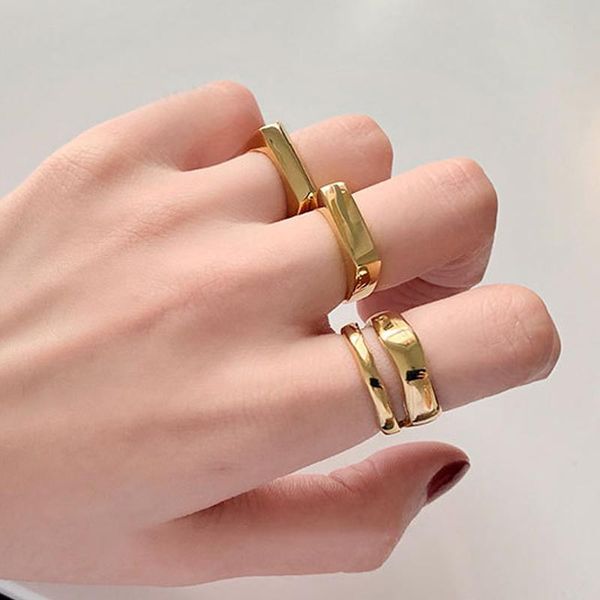 wedding rings aesthetic minimalist women's fashion geometric rectangular smooth surface jewelry gift to girlfriend 2021 trend, Slivery;golden
wedding rings aesthetic minimalist women's fashion geometric rectangular smooth surface jewelry gift to girlfriend 2021 trend, Slivery;golden