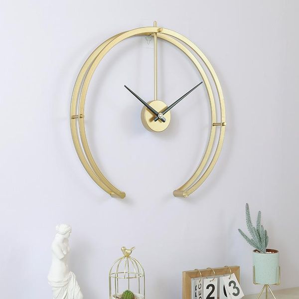 wall clocks wrought iron semicircle creative reloj de pared el living room bedroom home decoration nordic light luxury clock
wall clocks wrought iron semicircle creative reloj de pared el living room bedroom home decoration nordic light luxury clock