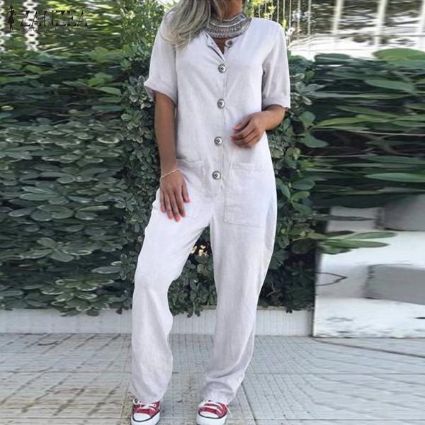 women's jumpsuits & rompers 2022 summer solid jumpsuit women casual wide leg pants fashion short sleeve long dungarees overalls plays, Black;white
women's jumpsuits & rompers 2022 summer solid jumpsuit women casual wide leg pants fashion short sleeve long dungarees overalls plays, Black;white