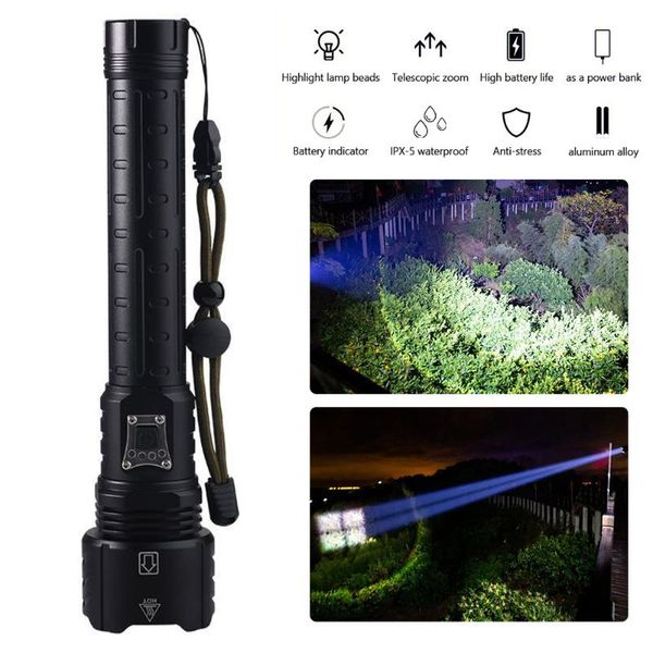 flashlights torches handheld spotlight lantern xhp90 led torch with power indicator usb output for outdoor emergency
flashlights torches handheld spotlight lantern xhp90 led torch with power indicator usb output for outdoor emergency