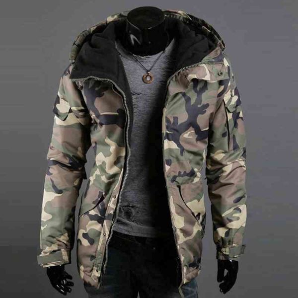 men fashion winter warm thicken camouflage print pocks et zipper long sve coat for men's clothing, Black
men fashion winter warm thicken camouflage print pocks et zipper long sve coat for men's clothing, Black