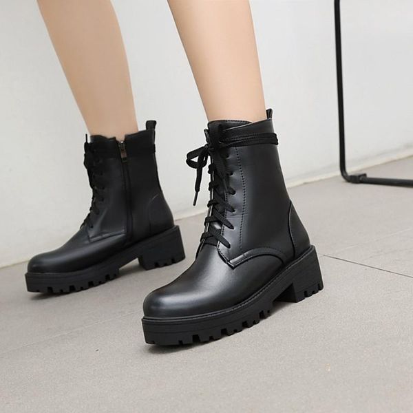 boots size 34-43 women ankle round toe platform fall autumn winter booties woman cross tied chunky heel beige black shoes
boots size 34-43 women ankle round toe platform fall autumn winter booties woman cross tied chunky heel beige black shoes