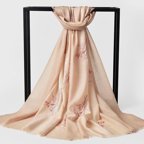 scarves 100% pure wool scarf female autumn winter flower warps real warm embroidery shawl for women foulard, Blue;gray
scarves 100% pure wool scarf female autumn winter flower warps real warm embroidery shawl for women foulard, Blue;gray