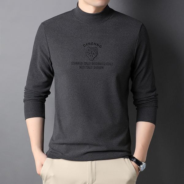 spring and autumn men's youth korean fashion half high collar bottomed shirt long sleeve t-shirt slim top, Black
spring and autumn men's youth korean fashion half high collar bottomed shirt long sleeve t-shirt slim top, Black