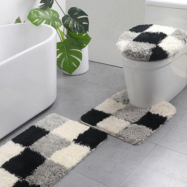 bath mats 3stks/set geometric plaid bathroom rug set flocking water absorbent mat non-slip contour carpet toilet seat lid cover
bath mats 3stks/set geometric plaid bathroom rug set flocking water absorbent mat non-slip contour carpet toilet seat lid cover