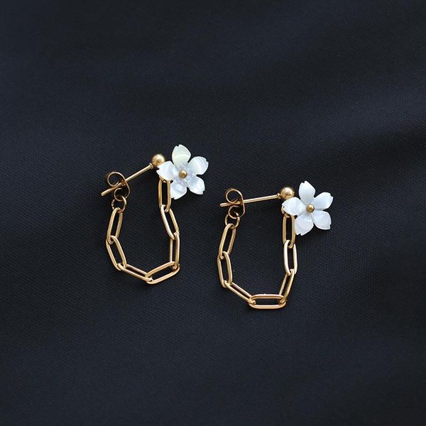 stud stainless steel fritillary white shell flower peach blossom earrings for girls 2021 unusual fashion accessories jewelry, Golden;silver
stud stainless steel fritillary white shell flower peach blossom earrings for girls 2021 unusual fashion accessories jewelry, Golden;silver
