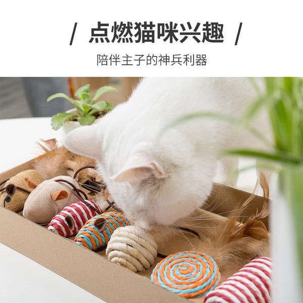 7pcs/set cat toy suit bell feather wood pole paper rope and cotton linen toys combination suits mouse for
7pcs/set cat toy suit bell feather wood pole paper rope and cotton linen toys combination suits mouse for