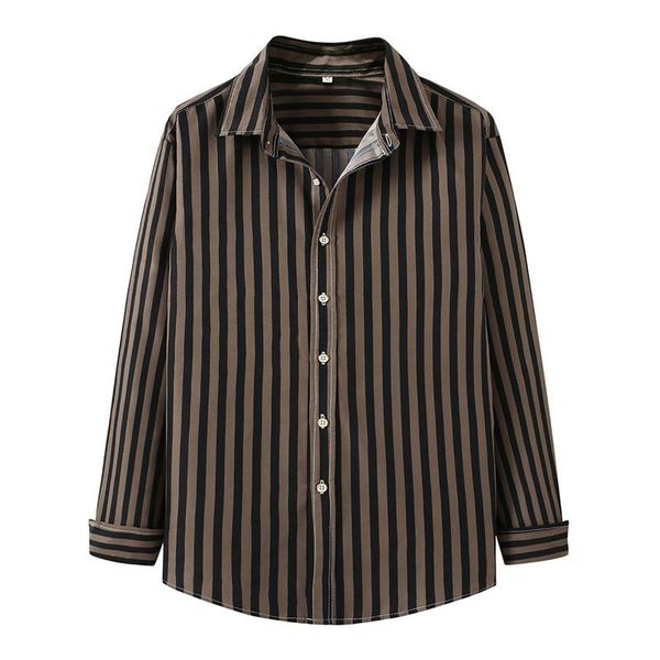 men's casual shirts quality 100% cotton men t-shirt long sleeve wear buttons streetwear stripe comfortable 2021 brand, White;black
men's casual shirts quality 100% cotton men t-shirt long sleeve wear buttons streetwear stripe comfortable 2021 brand, White;black
