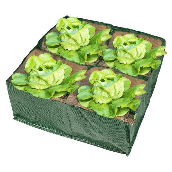 planters & pots 4 divided grids planting bag breathable hole reusable space saving soil container growing holder
planters & pots 4 divided grids planting bag breathable hole reusable space saving soil container growing holder