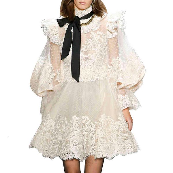 white fashion elegant lace mesh women's stand collar lantern high waist black bowknot long sleeve female, Black;gray
white fashion elegant lace mesh women's stand collar lantern high waist black bowknot long sleeve female, Black;gray