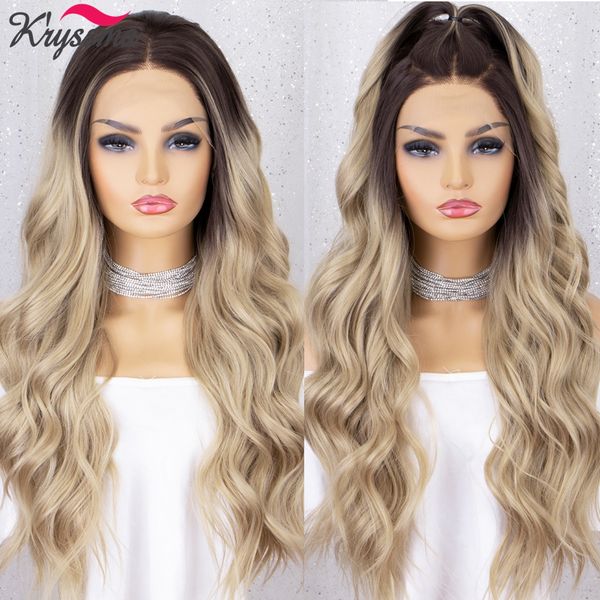 lx brand long wavy blonde lace front wig blonde synthetic hair wigs with natural hairline part ombre hd lace frontal wigfactory direct, Black
lx brand long wavy blonde lace front wig blonde synthetic hair wigs with natural hairline part ombre hd lace frontal wigfactory direct, Black