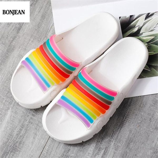 slippers indoor and outdoor wear non-slip summer fashion home rainbow ladies sandals massage, Black
slippers indoor and outdoor wear non-slip summer fashion home rainbow ladies sandals massage, Black