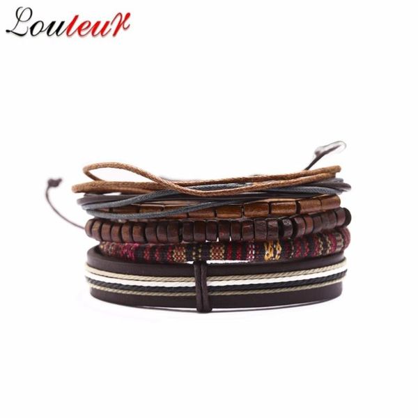 5pcs/lot vintage multilayer wooden beads leather bracelet men fashion handmade rope bracelets & bangles male gifts charm, Golden;silver
5pcs/lot vintage multilayer wooden beads leather bracelet men fashion handmade rope bracelets & bangles male gifts charm, Golden;silver