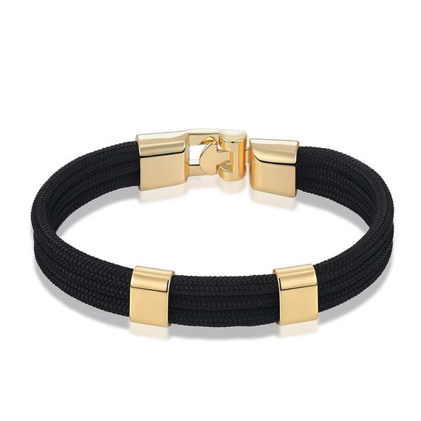 link, chain jaafar model fashion bangle men's leather rope bracelet women's and jewelry as172, Black
link, chain jaafar model fashion bangle men's leather rope bracelet women's and jewelry as172, Black