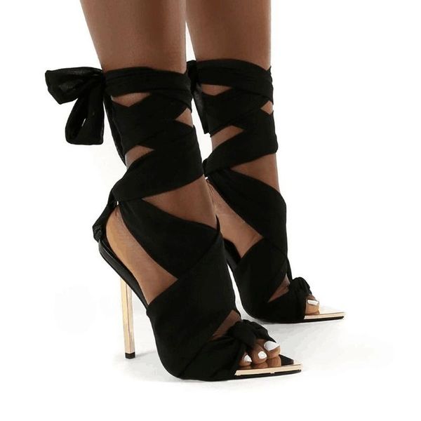 sandals high heels female catwalk street roman shoes super heel dance lace-up, Black
sandals high heels female catwalk street roman shoes super heel dance lace-up, Black