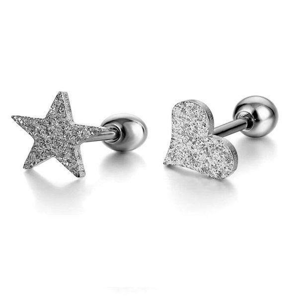stud fashionable and simple heart-shaped or star shaped stainless steel earrings suitable for men women's jewelry gifts, Golden;silver
stud fashionable and simple heart-shaped or star shaped stainless steel earrings suitable for men women's jewelry gifts, Golden;silver