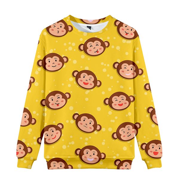 monkey head print cartoon boy girl t-shirt 3d printing animal print t-shirt long-sleeved shirt color clothes children's top, Blue
monkey head print cartoon boy girl t-shirt 3d printing animal print t-shirt long-sleeved shirt color clothes children's top, Blue