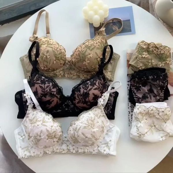 bras sets lace push up women luxury small breast floral embroidery gathered adjust underwear ladies lingerie, Red;black
bras sets lace push up women luxury small breast floral embroidery gathered adjust underwear ladies lingerie, Red;black