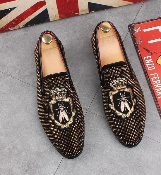 bottoms loafers shoes casual chaussures men black brown suede patent leather rivets glitter fashion loafer mens dress wedding party business
bottoms loafers shoes casual chaussures men black brown suede patent leather rivets glitter fashion loafer mens dress wedding party business