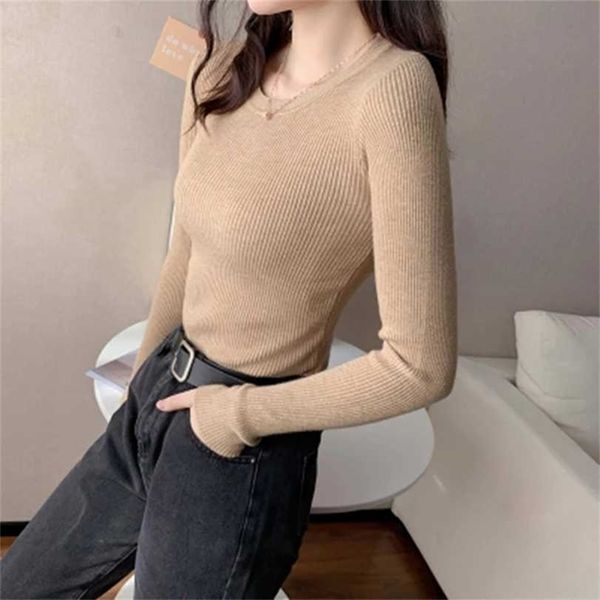 korean sweater women knitted s for long sleeve basic white fashion autumn woman knit pullover s xl 211217, White;black
korean sweater women knitted s for long sleeve basic white fashion autumn woman knit pullover s xl 211217, White;black