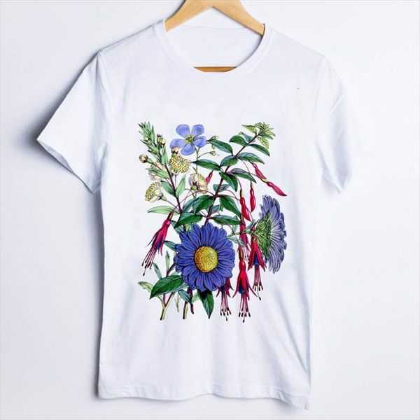 tees print short sleeve women t shirt plant 90s floral flower printing clothes lady clothing female, White
tees print short sleeve women t shirt plant 90s floral flower printing clothes lady clothing female, White